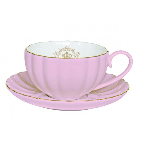 Чаша 200мл с чинийка Pink Royal Чаша 200мл с чинийка Pink Royal