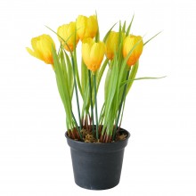 Изкуствени лалета в саксия 20см Tulip