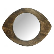 Огледало 28.5х22.5см Wood кафяво