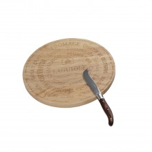 Кт дъска 25см Rubber Wood с нож за сирена Pakka Wood