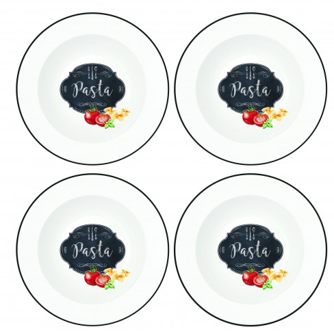 К-т 4 чинии за паста Basics Pasta 16 см