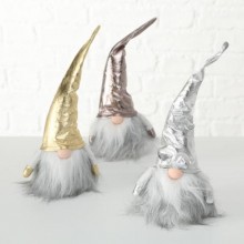 Декоративна фигура джудже 32см Metaly три цвята