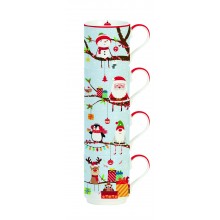 Кт/4 чаши 275мл Christmas Tree
