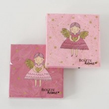 Салфетки 20бр Molly розови два цвята