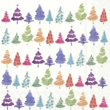 Салфетки 20бр Colorful X-mas