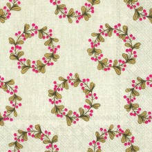 Салфетки 20бр Little Garlands златисти