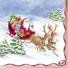 Салфетки 20бр Hurry Up, Santa
