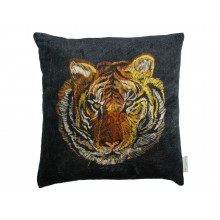 Възглавница тигър 45х45см Velvet черна